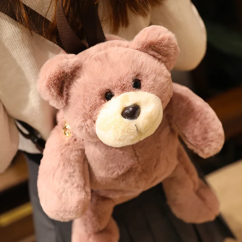 High Quality Super Soft Animal Bear Shoulders Bag Cute Plush Backpack Girl Girlfriend New Year Gift
High Quality Super Soft Animal Bear Shoulders Bag Cute Plush Backpack Girl Girlfriend New Year Gift