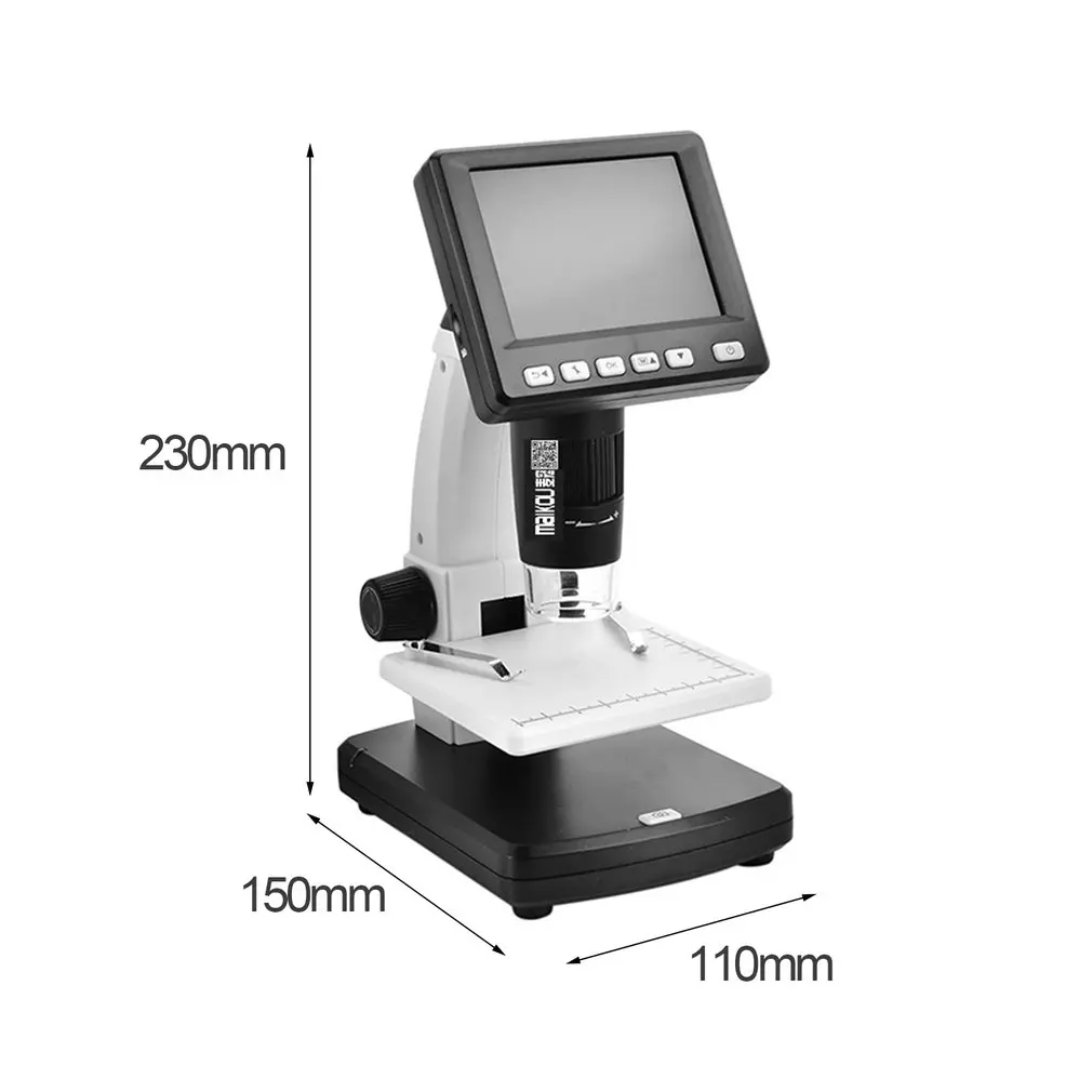 Maikou 3.5 Inch HD Screen Digital Biological Microscope Multi-Purpose 8LED HD Electronic Magnifier Microscope Professional
Maikou 3.5 Inch HD Screen Digital Biological Microscope Multi-Purpose 8LED HD Electronic Magnifier Microscope Professional