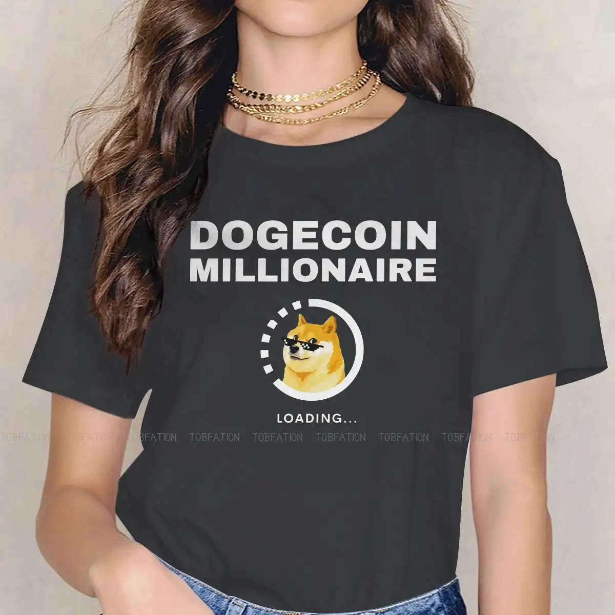 Dogecoin Cryptocurrency Miners Meme Girls T Shirt Millionaire Loading Female Tops Graphic Funny Tees Ladies 4XL Cotton Tshirt
Dogecoin Cryptocurrency Miners Meme Girls T Shirt Millionaire Loading Female Tops Graphic Funny Tees Ladies 4XL Cotton Tshirt