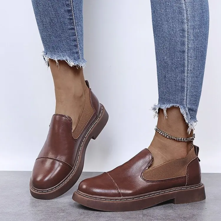 Women's Shoes Small Leather Shoes 2021 Spring and Autumn New Flat-heel Round Toe British Style Casual Shoes Loafers
Women's Shoes Small Leather Shoes 2021 Spring and Autumn New Flat-heel Round Toe British Style Casual Shoes Loafers