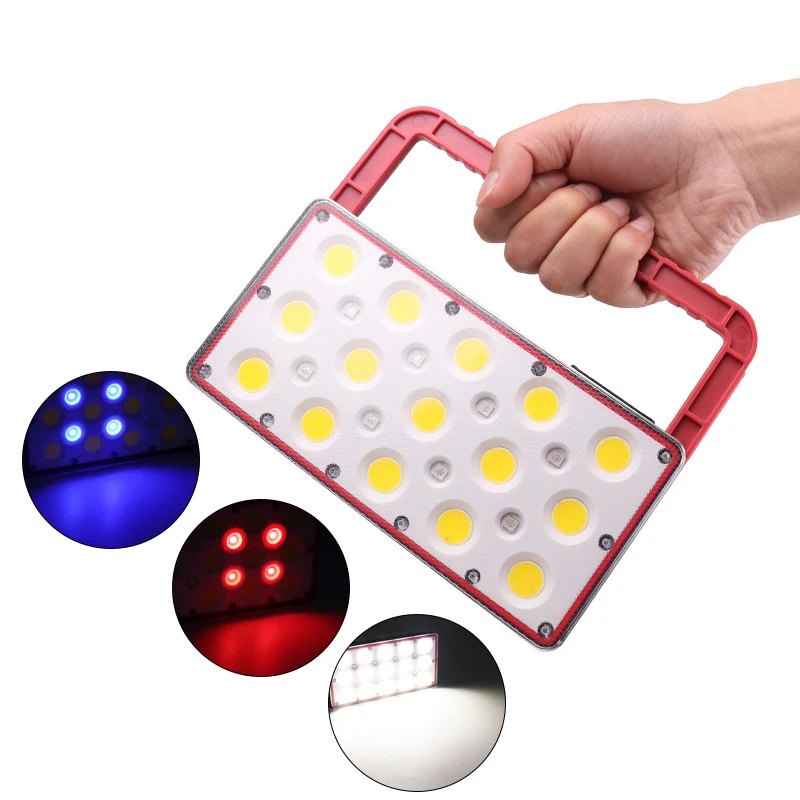 1000lm Waterproof USB Rechargeable Red Blue Working Lamp Bulit-in Battery Floodlight 23 LED COB Flood Lights for Emergency
1000lm Waterproof USB Rechargeable Red Blue Working Lamp Bulit-in Battery Floodlight 23 LED COB Flood Lights for Emergency