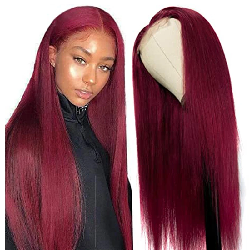 M&H 10a Straight 99J Burgundy T Part Lace Closure Human Hair Wigs Middle Part Brazilian Remy Hair Human Hair Wig Red
M&H 10a Straight 99J Burgundy T Part Lace Closure Human Hair Wigs Middle Part Brazilian Remy Hair Human Hair Wig Red