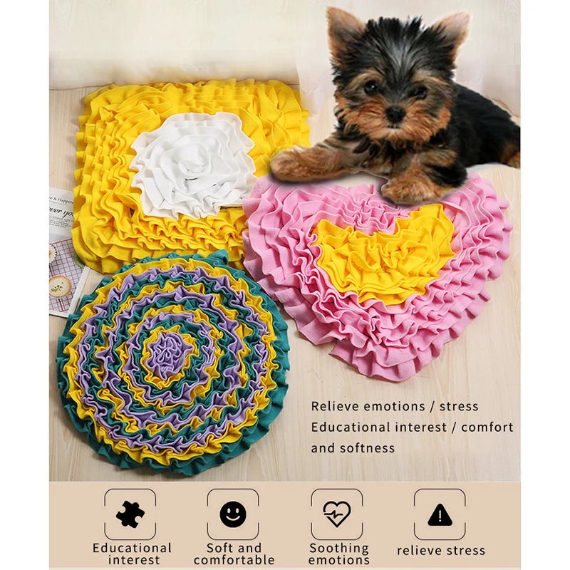 Pet Dog Sniffing Mat Puppy Interactive Toys Slow Feeding Mat Soft Leak Food Blanket Feeder Training Foraging Pad Pet Supplies
Pet Dog Sniffing Mat Puppy Interactive Toys Slow Feeding Mat Soft Leak Food Blanket Feeder Training Foraging Pad Pet Supplies
