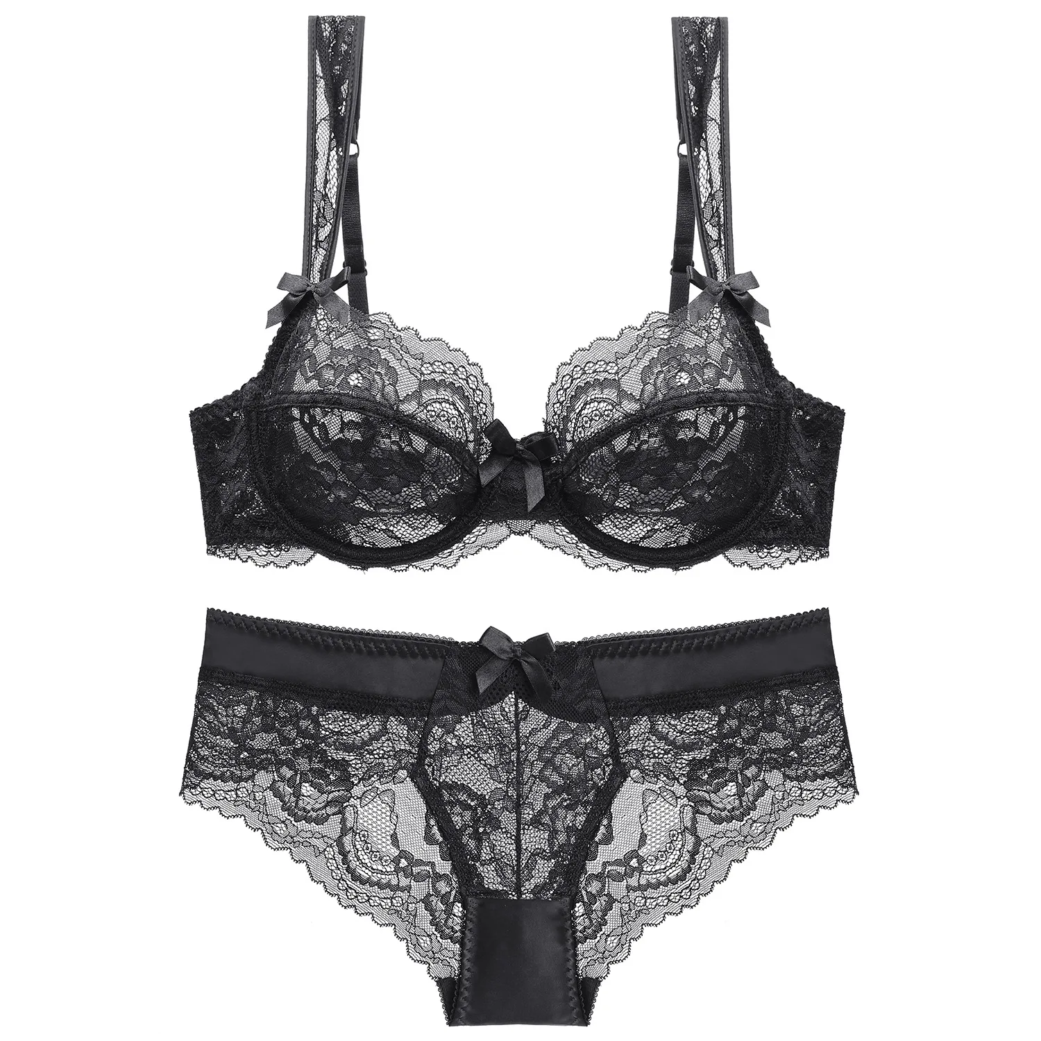 Everyday Lace Sexy Lingerie Set Lace Transparent Brassiere Set Ultra-Thin Embroidery Women Underwear Set Ladies Bra Panties Sets
Everyday Lace Sexy Lingerie Set Lace Transparent Brassiere Set Ultra-Thin Embroidery Women Underwear Set Ladies Bra Panties Sets
