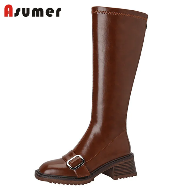 ASUMER 2022 New Fashion Riding Boots Women Shoes Square Heels Zip Stretch Slim Knee High Boots Square Toe Autumn Ladies Shoes
ASUMER 2022 New Fashion Riding Boots Women Shoes Square Heels Zip Stretch Slim Knee High Boots Square Toe Autumn Ladies Shoes