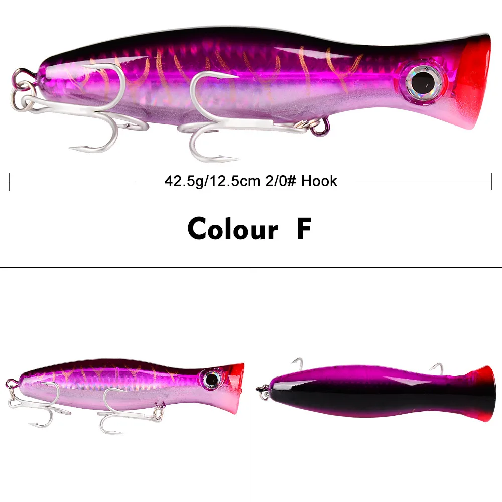 13cm 43g Hard Plastic Lures 2020 New Popper Trolling Lure Fish Pike Big Lure Sealurer 3D Eyes Minnow Quality Professional Bait
13cm 43g Hard Plastic Lures 2020 New Popper Trolling Lure Fish Pike Big Lure Sealurer 3D Eyes Minnow Quality Professional Bait