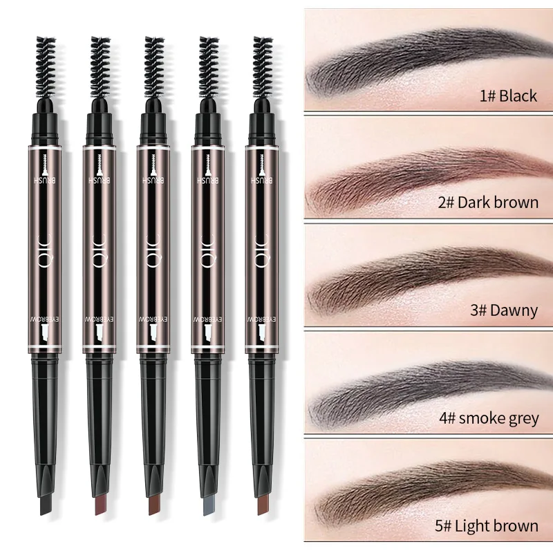 QIC Eyebrow Pencil Double Head with Brush Tint Natural Long Lasting Paint Tattoo Eyebrow 5 Colors Make Up Cosmetics
QIC Eyebrow Pencil Double Head with Brush Tint Natural Long Lasting Paint Tattoo Eyebrow 5 Colors Make Up Cosmetics