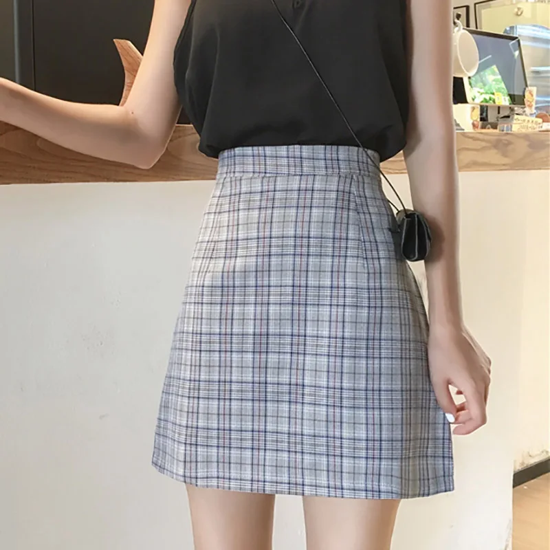 Sweet Girl Summer Mini Skirt Preppy Style Student Plaid Skirts For Women High Waist A-line Mini Skirt Casual Female Streetwear
Sweet Girl Summer Mini Skirt Preppy Style Student Plaid Skirts For Women High Waist A-line Mini Skirt Casual Female Streetwear
