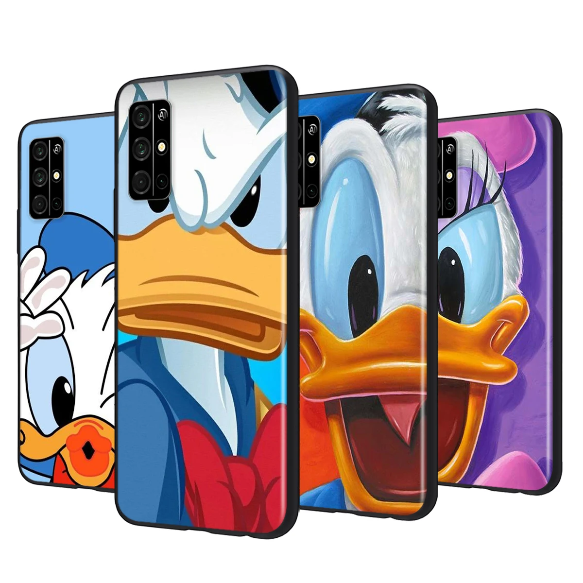 

Soft Silicone Cover Disney Donald Duck For Honor 50 X20 SE V30 30 30S Magic 3 Play 5 5T Pro Plus 5G Black Phone Case