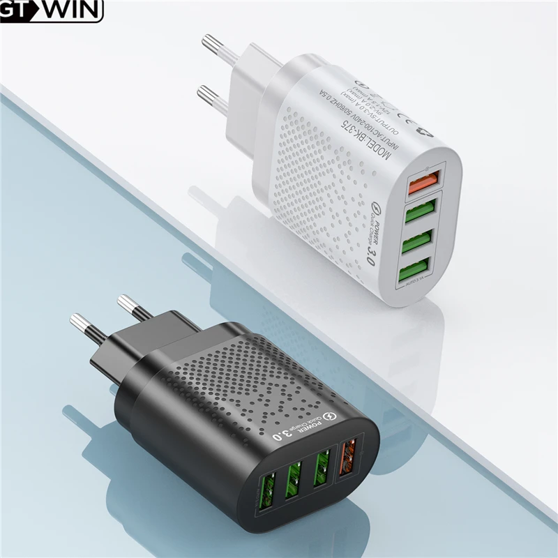 Сетевое зарядное устройство GTWIN с 4 USB-портами и поддержкой быстрой зарядки, 48 Вт
Сетевое зарядное устройство GTWIN с 4 USB-портами и поддержкой быстрой зарядки, 48 Вт