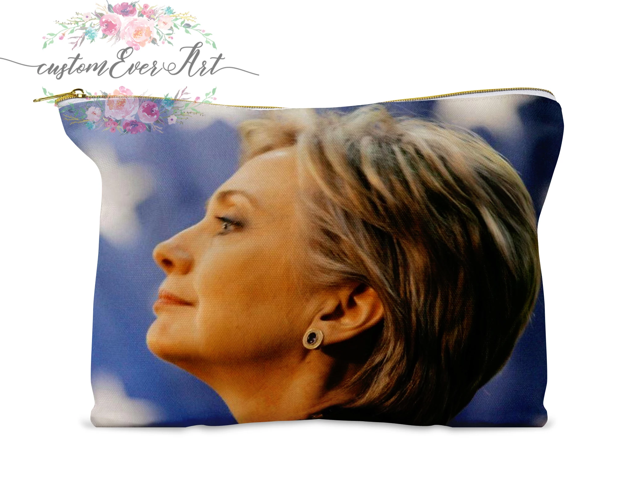 Hillary Clinton cosmetic bag personalized small makeup bag funny makeup organizer toiletry bag zipper pouch
Hillary Clinton cosmetic bag personalized small makeup bag funny makeup organizer toiletry bag zipper pouch