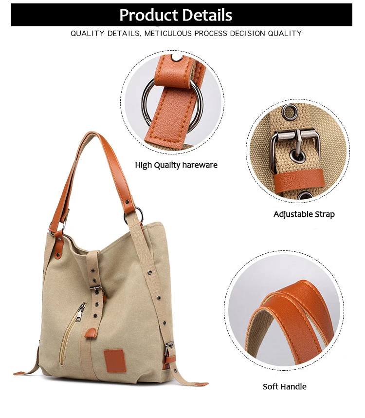 FOSIZZO Purse Handbag for Women Canvas Tote Bag Casual Shoulder Bag School Bag Rucksack Convertible Backpack Handbags FS5145
FOSIZZO Purse Handbag for Women Canvas Tote Bag Casual Shoulder Bag School Bag Rucksack Convertible Backpack Handbags FS5145