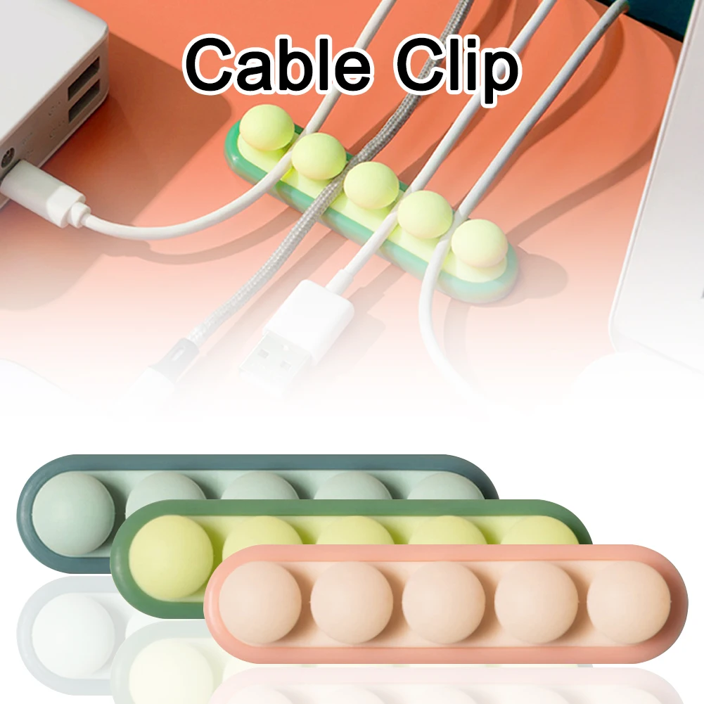 Cable Clips Silicone Cord Organizer Cable Management for Home Office Cable Holder
Cable Clips Silicone Cord Organizer Cable Management for Home Office Cable Holder