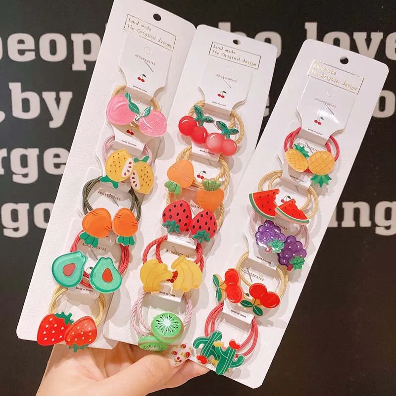 10Pcs/Set Cartoon Fruit Flower Elastic Hair Bands Children Girl Rubber Bands Hair Ties Scrunchie Headwear Sweet Hair Accessories
10Pcs/Set Cartoon Fruit Flower Elastic Hair Bands Children Girl Rubber Bands Hair Ties Scrunchie Headwear Sweet Hair Accessories