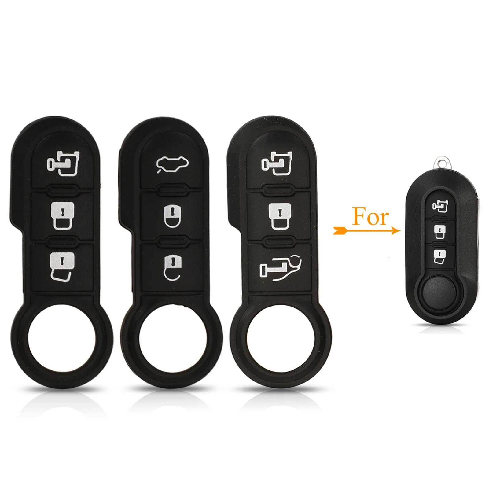 jingyuqin 10pcs 3 Buttons Replacement Remote Car Key Case Rubber Button Pads For Fiat 500 500L Punto Bravo Panda Freemont
jingyuqin 10pcs 3 Buttons Replacement Remote Car Key Case Rubber Button Pads For Fiat 500 500L Punto Bravo Panda Freemont