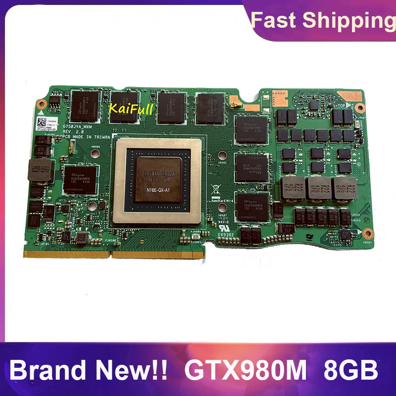 Абсолютно Новый GTX 980M GTX980M N16E GX A1 DDR5 8GB VGA Видеокарта GPU для Lapotp ASUS G750J G750JY G750JYA 100%