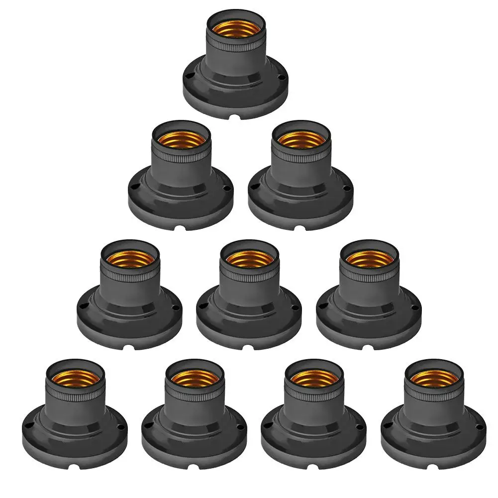 10pcs E27 Lamp Holder Vintage Light Base Screw Bulb Socket Fixture Energy Saving LED Bulb Lamp Adapter Fitting Converter Stand
10pcs E27 Lamp Holder Vintage Light Base Screw Bulb Socket Fixture Energy Saving LED Bulb Lamp Adapter Fitting Converter Stand
