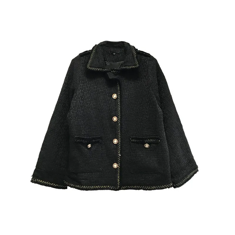 2021 Autumn New Women Tweed Jacket Loose Fit Casual Outwear Coat Female Pockets Single Breasted Designer Short Jacket Streetwear
2021 Autumn New Women Tweed Jacket Loose Fit Casual Outwear Coat Female Pockets Single Breasted Designer Short Jacket Streetwear