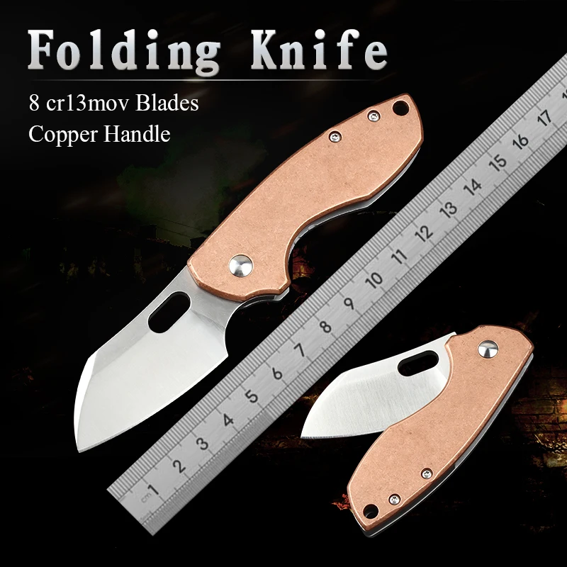 pocket knife 5311 folding knife 8cr13mov blade 420 steel copper handle outdoor survival tactics hunting self-defense tool knife
pocket knife 5311 folding knife 8cr13mov blade 420 steel copper handle outdoor survival tactics hunting self-defense tool knife