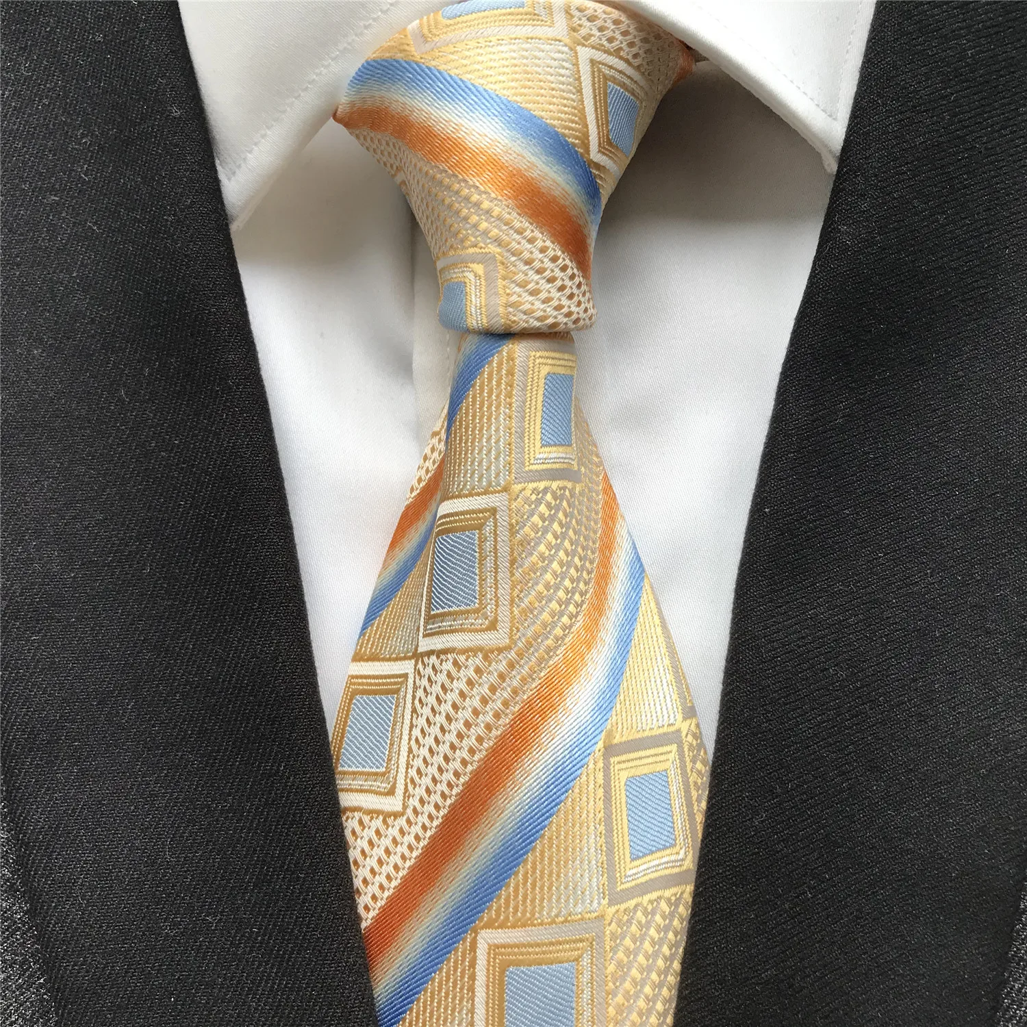 10 cm Width New Design Men's Ties Jacquard Woven Neck Tie Stripds with Plaids Unique Neckties
10 cm Width New Design Men's Ties Jacquard Woven Neck Tie Stripds with Plaids Unique Neckties