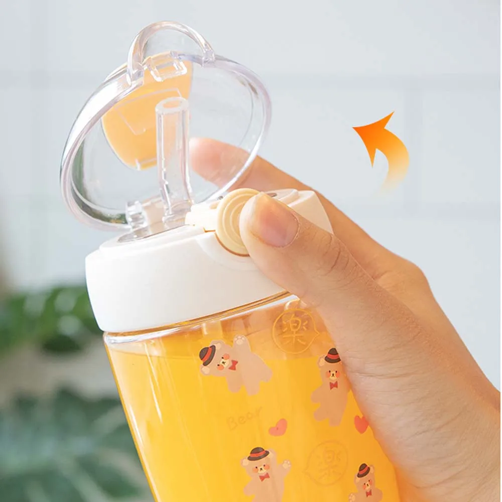 400ML Cute Small Handy Plastic Cup Children's Straw Water Cup Chunky Bear Small Cup Portable Cup Strawberry Student
400ML Cute Small Handy Plastic Cup Children's Straw Water Cup Chunky Bear Small Cup Portable Cup Strawberry Student