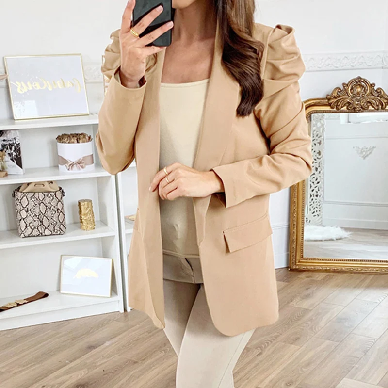 Women Business Office Solid Blazer Workwear Simple Slim Fit Suit Coat Cardigan Casual Loose Long Sleeve Top Fashion Clothing
Women Business Office Solid Blazer Workwear Simple Slim Fit Suit Coat Cardigan Casual Loose Long Sleeve Top Fashion Clothing