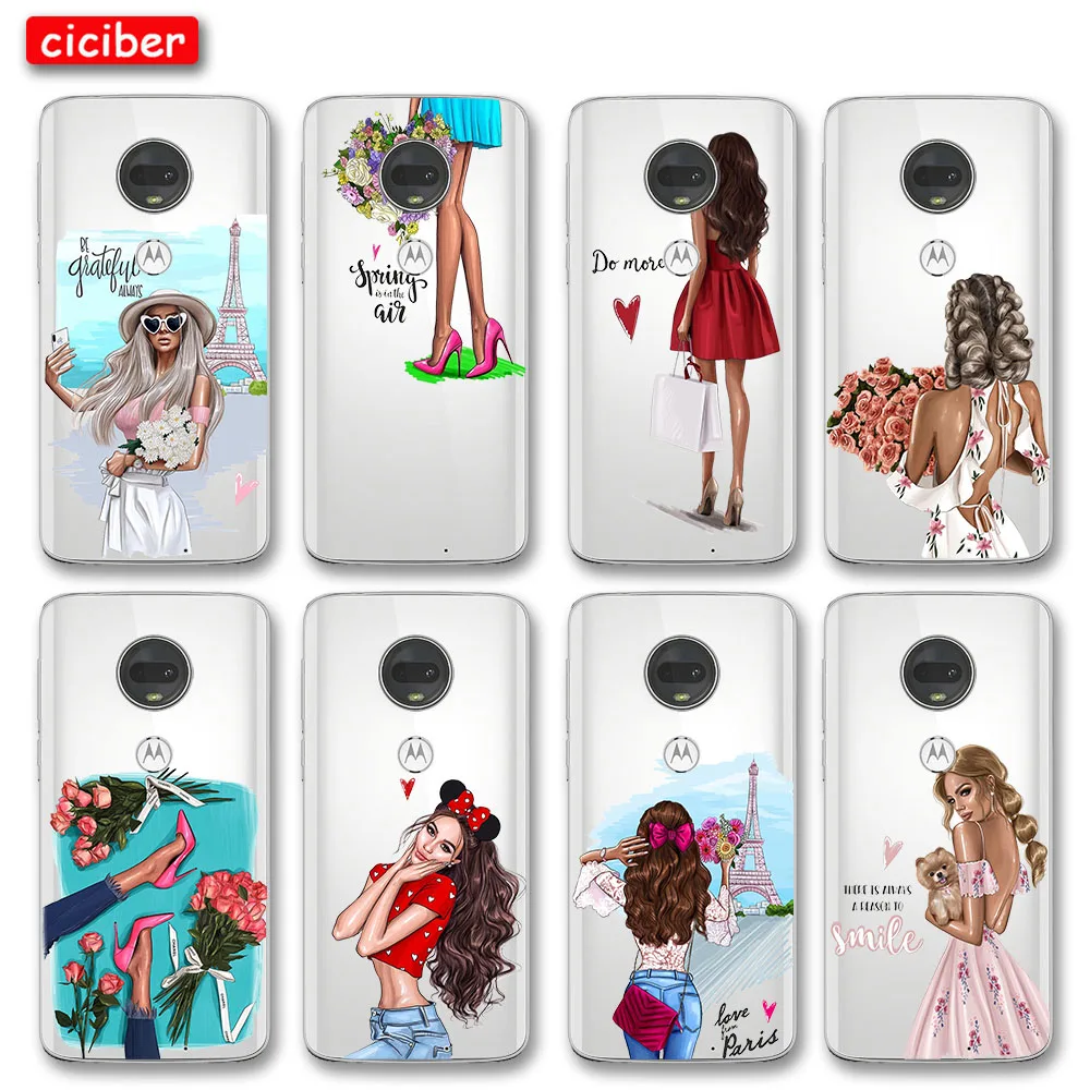Fashion Girl Lady Case For Motorola Moto G7 G5 G8 G9 G10 G5S G6 E5 E6 E7 Plus Play Power Soft Silicone TPU Protect Phone Fundas
Fashion Girl Lady Case For Motorola Moto G7 G5 G8 G9 G10 G5S G6 E5 E6 E7 Plus Play Power Soft Silicone TPU Protect Phone Fundas