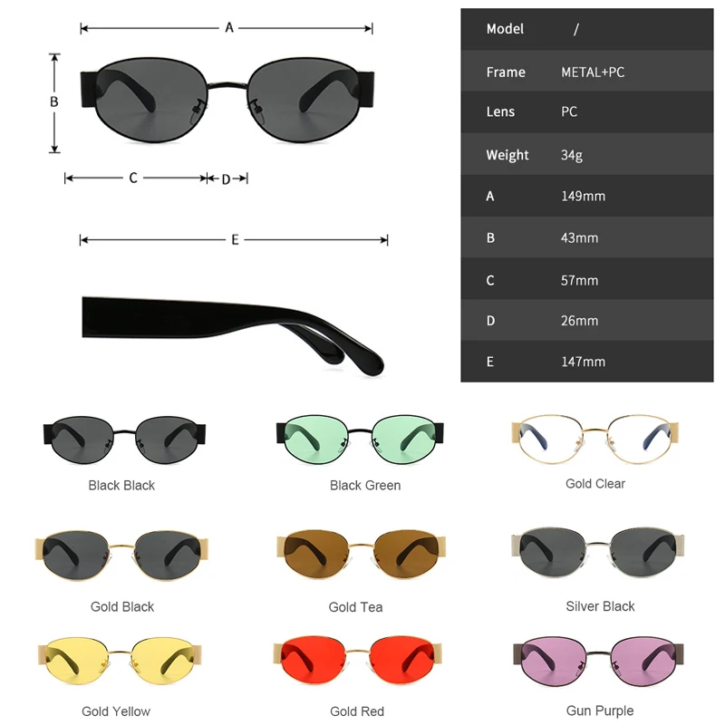 Metal Round Steampunk Sunglasses Men Women Vintage Hip Pop Brand Designer Retro Styles Celebrities Eyewear High Quality UV400
Metal Round Steampunk Sunglasses Men Women Vintage Hip Pop Brand Designer Retro Styles Celebrities Eyewear High Quality UV400