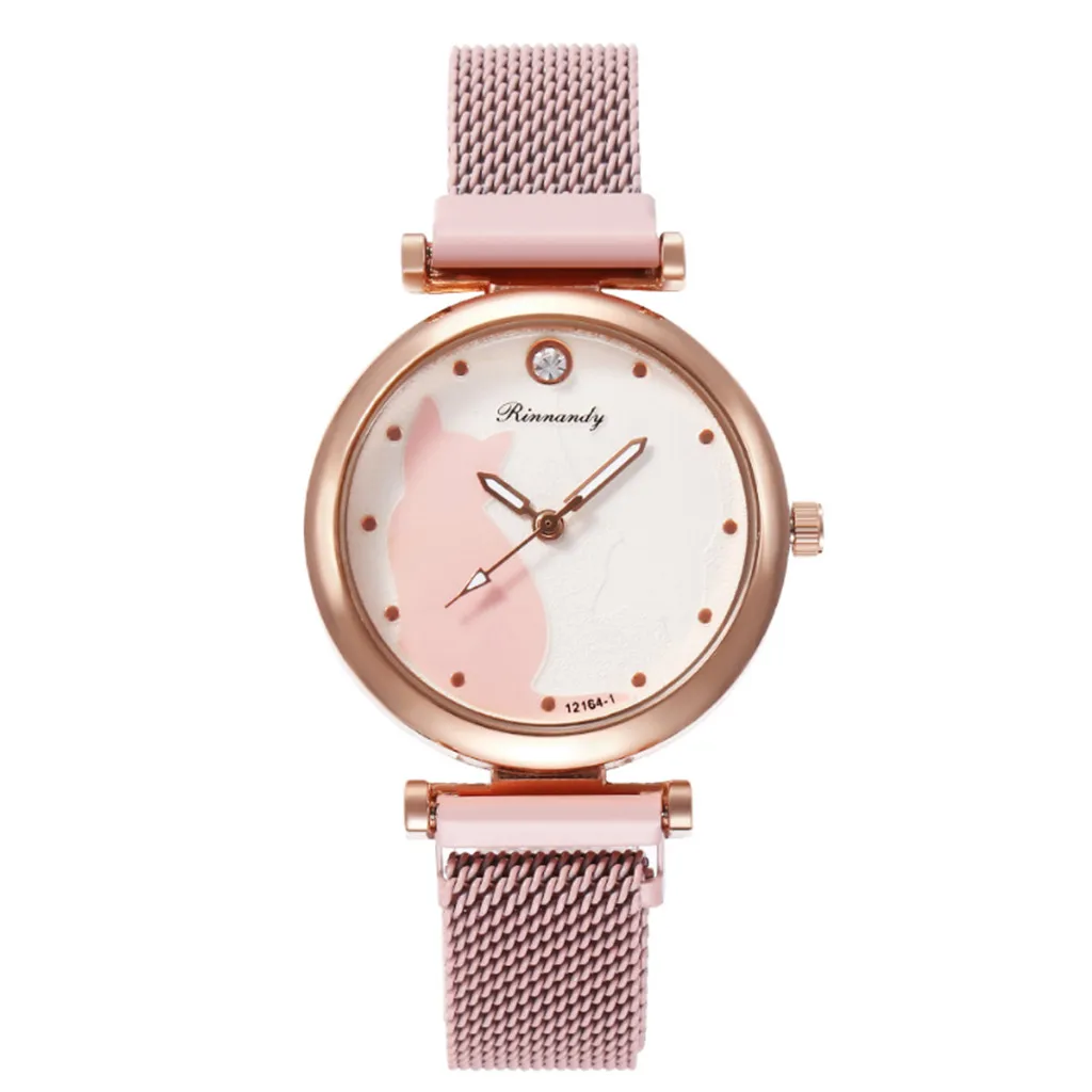 2020 Women Watches Simple A Watch Magnet Buckle Cute Cat Ladies Analog Quartz Wristwatches Magnet Buckle Gift NEW Montre Femme*M
2020 Women Watches Simple A Watch Magnet Buckle Cute Cat Ladies Analog Quartz Wristwatches Magnet Buckle Gift NEW Montre Femme*M