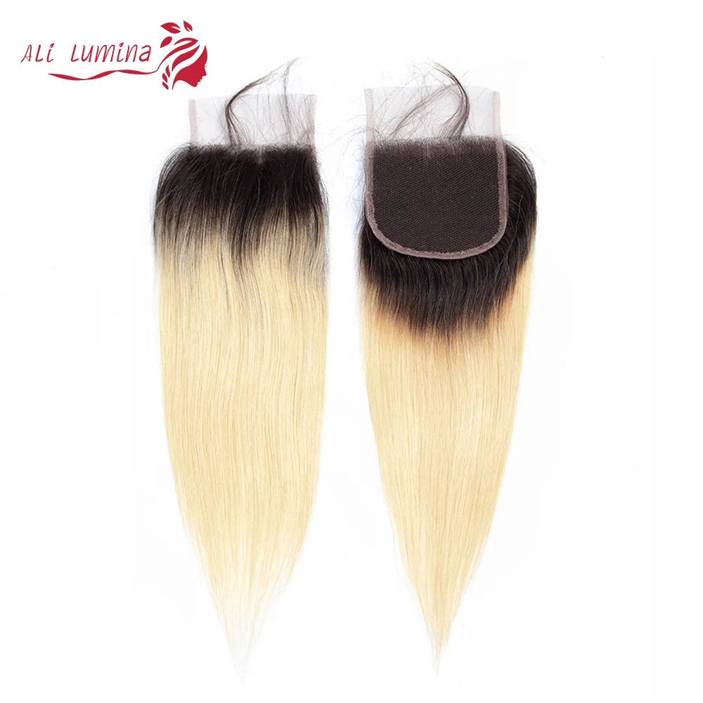 Straight Lace Closure 1B 613 Human Hair Pre Plucked With Baby Hair Bleached Knots Remy Hair Extension 4X4 Closure Ombre Color
Straight Lace Closure 1B 613 Human Hair Pre Plucked With Baby Hair Bleached Knots Remy Hair Extension 4X4 Closure Ombre Color