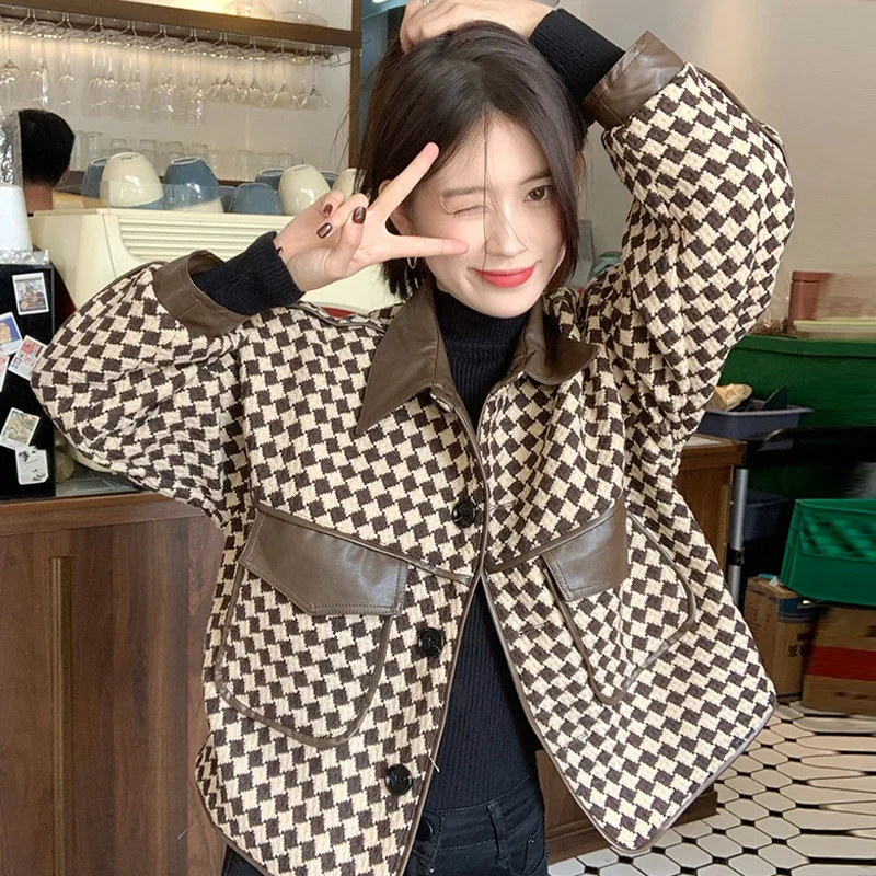 Coats Jackets Women Plaid Coat Women's Autumn And Winter 2021 New Korean French Celebrity Temperament Small Short Top
Coats Jackets Women Plaid Coat Women's Autumn And Winter 2021 New Korean French Celebrity Temperament Small Short Top