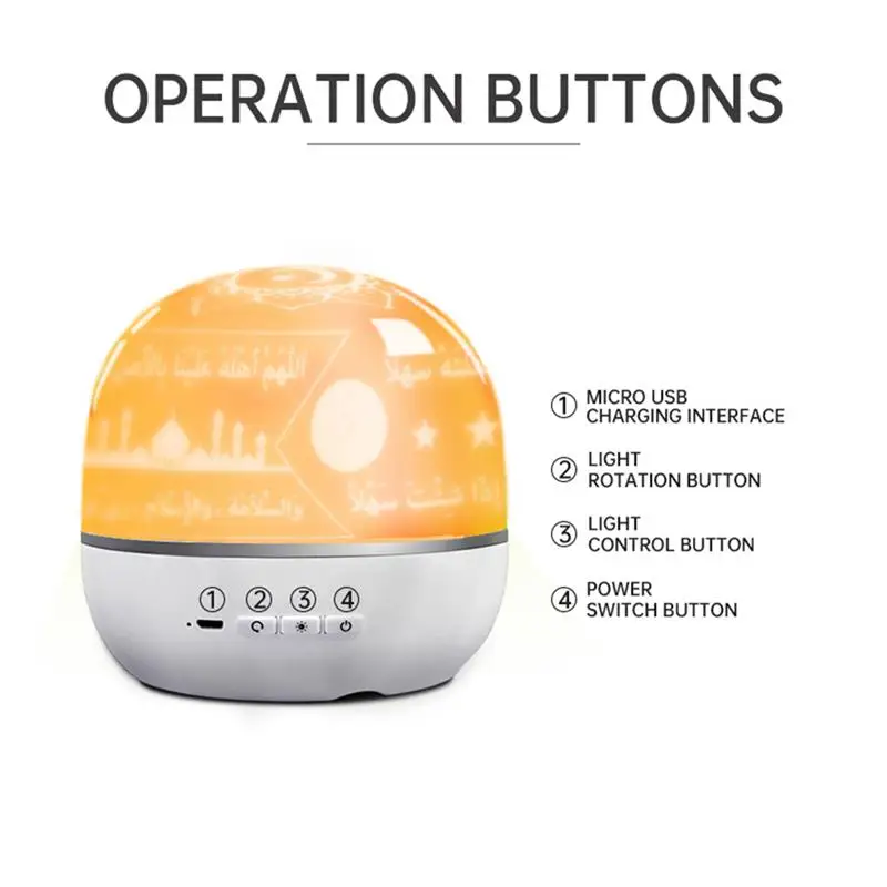 Built-In Battery Projection Quran Player, Bedtime Night Light, Quran Bluetooth Audio, Night Light For Learning Quran
Built-In Battery Projection Quran Player, Bedtime Night Light, Quran Bluetooth Audio, Night Light For Learning Quran