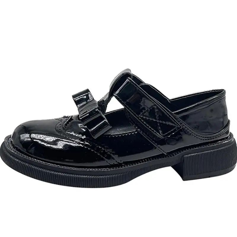 Women's Flats Shoes British Style Shallow Round Toe Butterfly-knot Patent Leather Flat Platform Shoes Vintage Student Loafers
Women's Flats Shoes British Style Shallow Round Toe Butterfly-knot Patent Leather Flat Platform Shoes Vintage Student Loafers