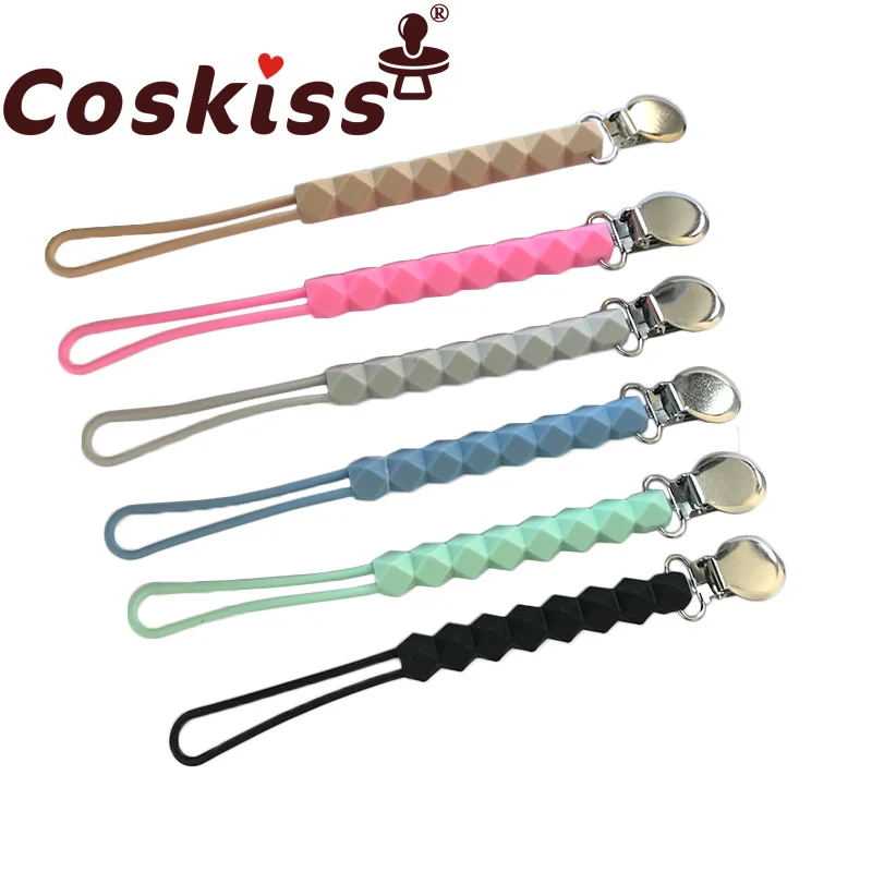 Coskiss Natural Pacifier Chain Organic Grip Frosted Silicone String iron Clip Woven Toy Beaded Baby Teether DIY Newborn Gift
Coskiss Natural Pacifier Chain Organic Grip Frosted Silicone String iron Clip Woven Toy Beaded Baby Teether DIY Newborn Gift