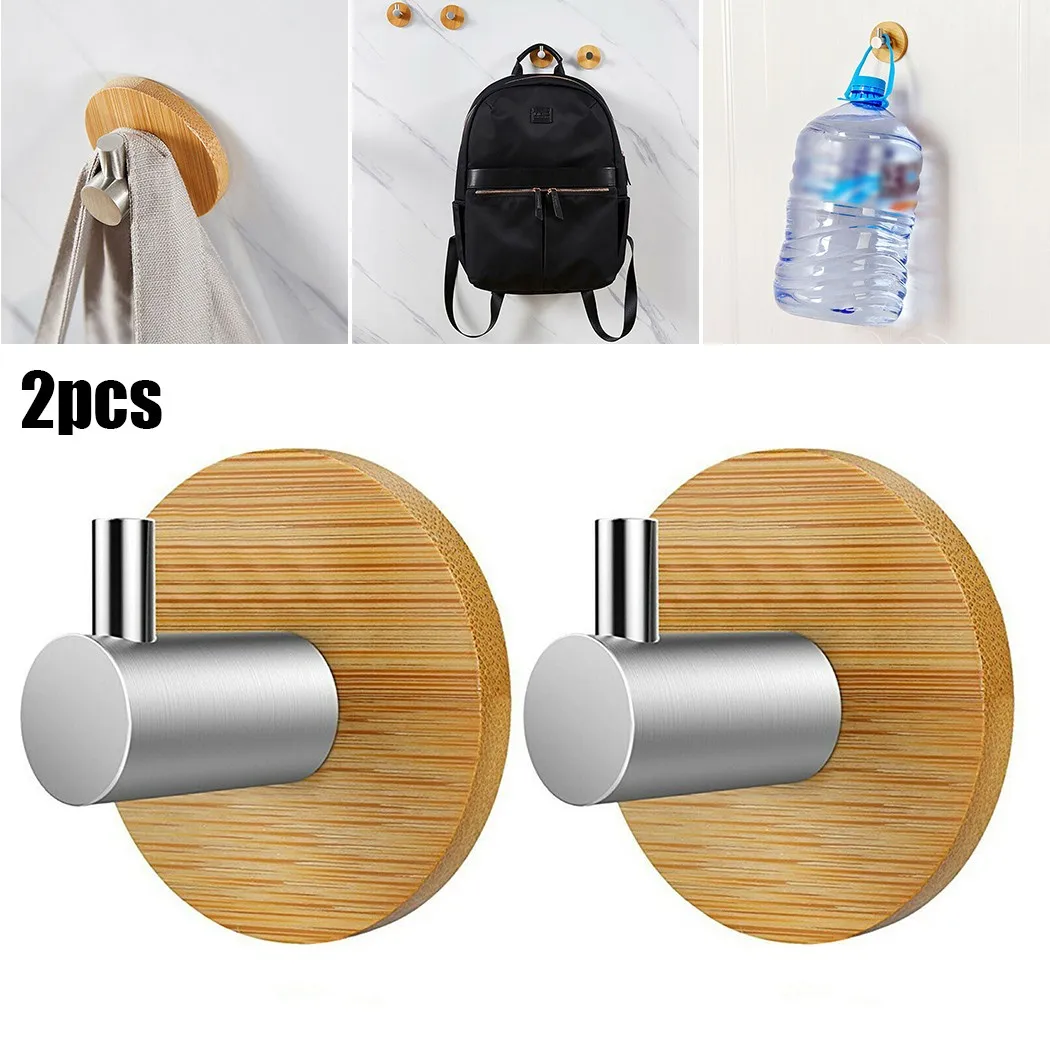 2PCS Kitchen Wall Hook Bathroom Towel Coat Cap Wood Hangers Clothes Hanger Coat Hooks On The Wall Rustproof Decoration
2PCS Kitchen Wall Hook Bathroom Towel Coat Cap Wood Hangers Clothes Hanger Coat Hooks On The Wall Rustproof Decoration