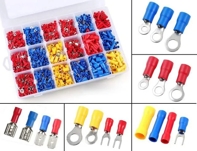 255pcs/Set Assorted Crimp Terminals Insulated Seal Electrical Wire Connectors Butt Spade Ring Fork Set Crimp Terminal Connector
255pcs/Set Assorted Crimp Terminals Insulated Seal Electrical Wire Connectors Butt Spade Ring Fork Set Crimp Terminal Connector