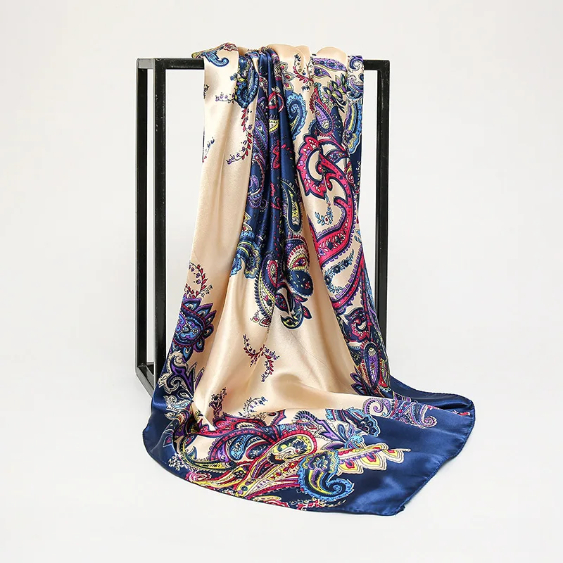 90*90cm Square Silk Scarves Women Foulard Head Scarf Ladies Shawl Wrap Muffler Pareo Bandanna Female Chiffon Hijab Poncho beach
90*90cm Square Silk Scarves Women Foulard Head Scarf Ladies Shawl Wrap Muffler Pareo Bandanna Female Chiffon Hijab Poncho beach