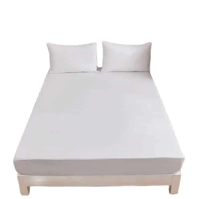 1PC Linens Soft White Fitted sheet With Elastic Band solid Bed Sheet Cover anti-Wrinkle Abrasion Resistant Sheets Bed linen Home
1PC Linens Soft White Fitted sheet With Elastic Band solid Bed Sheet Cover anti-Wrinkle Abrasion Resistant Sheets Bed linen Home