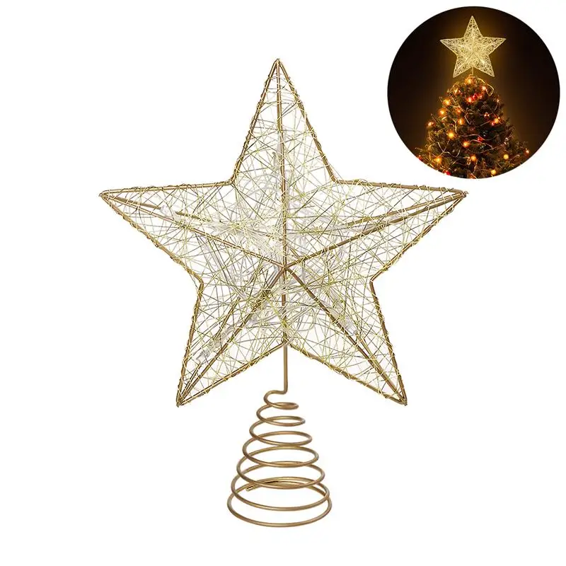 Tree Topper Star Christmas Decor Holiday Twig Fairy Decorations Xmas Sparkling Glitter Home Treetop Festival Metal Lights
Tree Topper Star Christmas Decor Holiday Twig Fairy Decorations Xmas Sparkling Glitter Home Treetop Festival Metal Lights