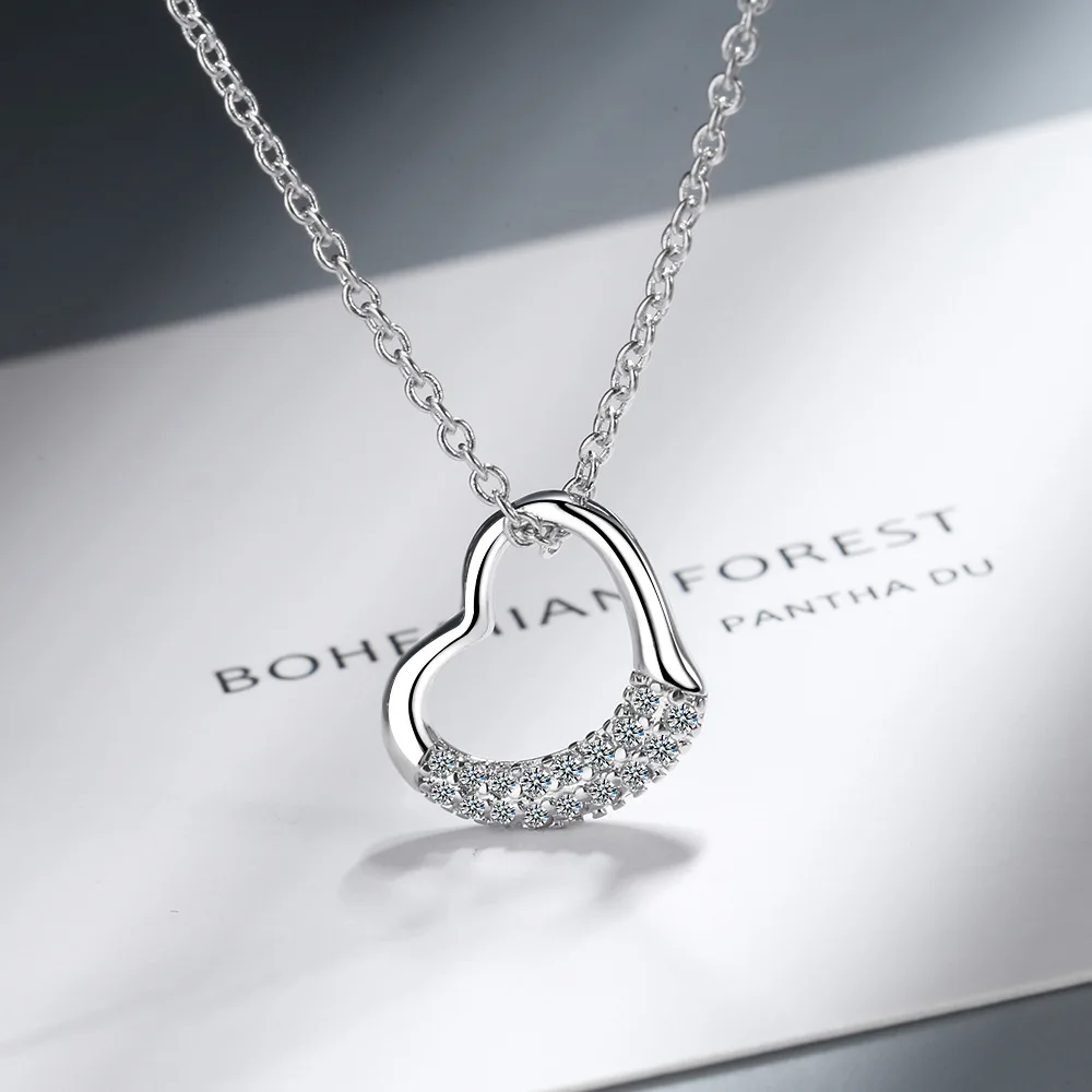 2021 Crystal Heart Necklace for Women Fine Jewelry Designer Luxury Fashion Pendant Birthday Gift To Girlfriend Clavicle Chain
2021 Crystal Heart Necklace for Women Fine Jewelry Designer Luxury Fashion Pendant Birthday Gift To Girlfriend Clavicle Chain