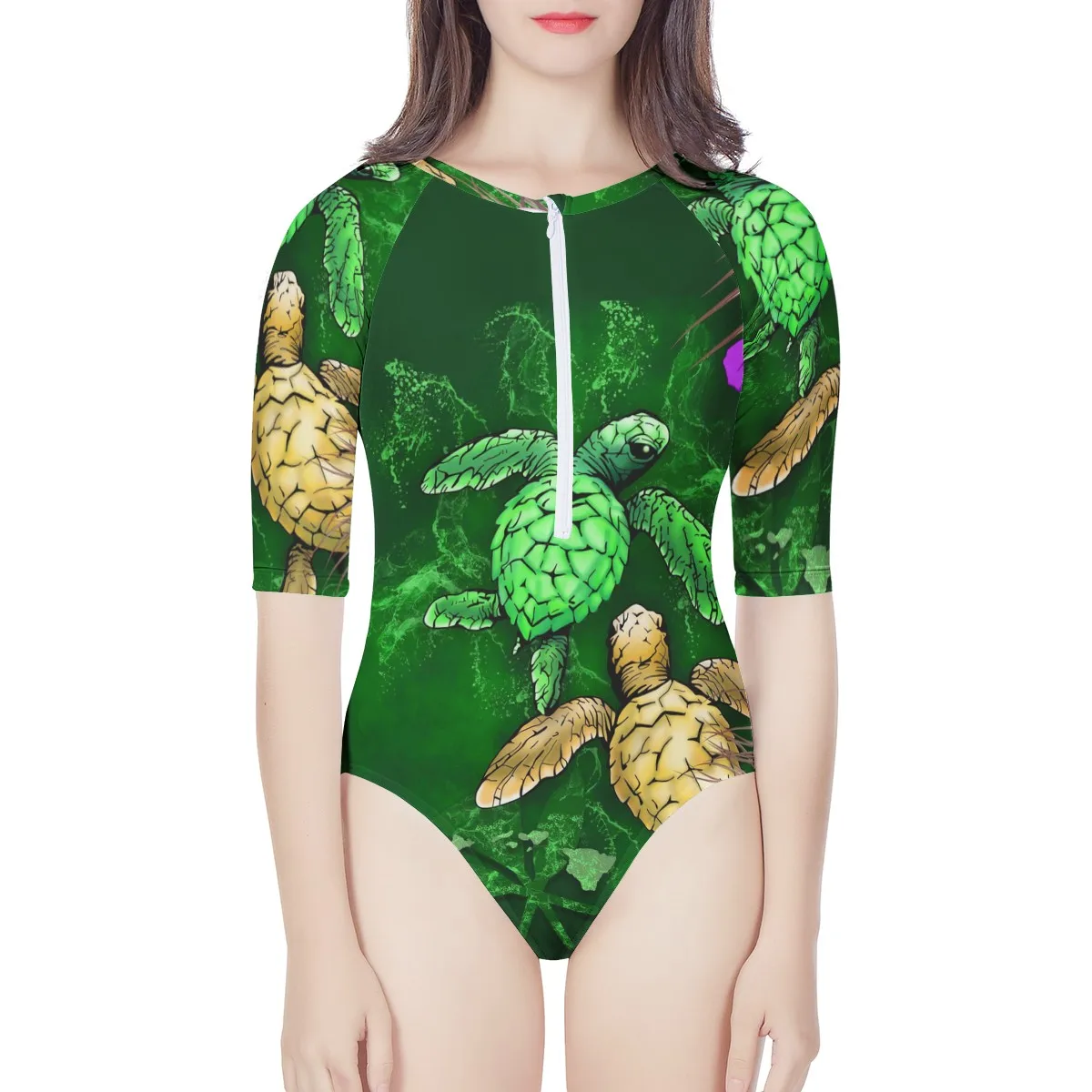 Women's Polynesian Hawaiian Hibiscus Flower Turtle Print Bikini Low-Rise Briefs Swimsuit With High Cut Back Modern Silhouette Sw
Women's Polynesian Hawaiian Hibiscus Flower Turtle Print Bikini Low-Rise Briefs Swimsuit With High Cut Back Modern Silhouette Sw