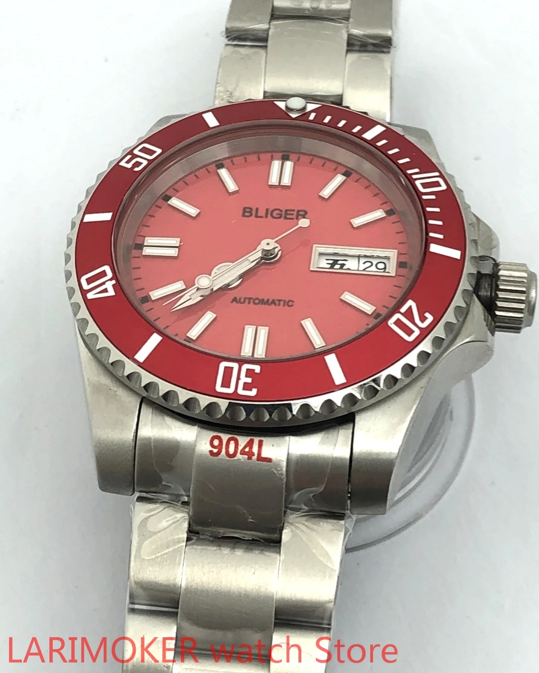 Men's New High Quality Luxury Sports and Leisure Waterproof Men's Watch Mechanical Clock Cases red Dial black Bezel
Men's New High Quality Luxury Sports and Leisure Waterproof Men's Watch Mechanical Clock Cases red Dial black Bezel