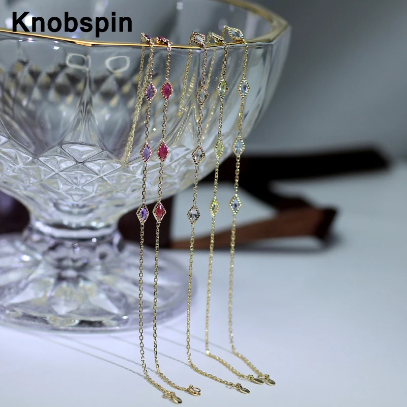 knobspin Sterling 9K Gold Chain Bracelet Colorful Diamond Wedding Engagement Bracelets For Women Fine Jewelry Drop Shipping
knobspin Sterling 9K Gold Chain Bracelet Colorful Diamond Wedding Engagement Bracelets For Women Fine Jewelry Drop Shipping