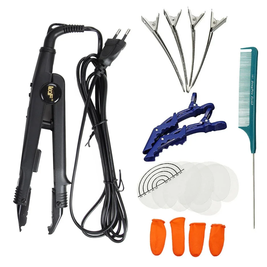 Professional Loof Hair Extension Fusion Iron Tool Pre Bonded Keratin Adjustable Temperature Connector Wand Iron Full Tool Kit
Professional Loof Hair Extension Fusion Iron Tool Pre Bonded Keratin Adjustable Temperature Connector Wand Iron Full Tool Kit