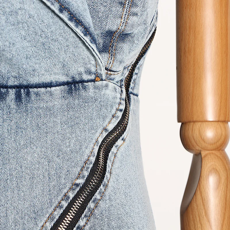 CHICEVER Sexy Denim Dress For Women Asymmetrical Off Shoulder Slim High Waist Patchwork Mini Dresses Female Fashion New Clothing
CHICEVER Sexy Denim Dress For Women Asymmetrical Off Shoulder Slim High Waist Patchwork Mini Dresses Female Fashion New Clothing