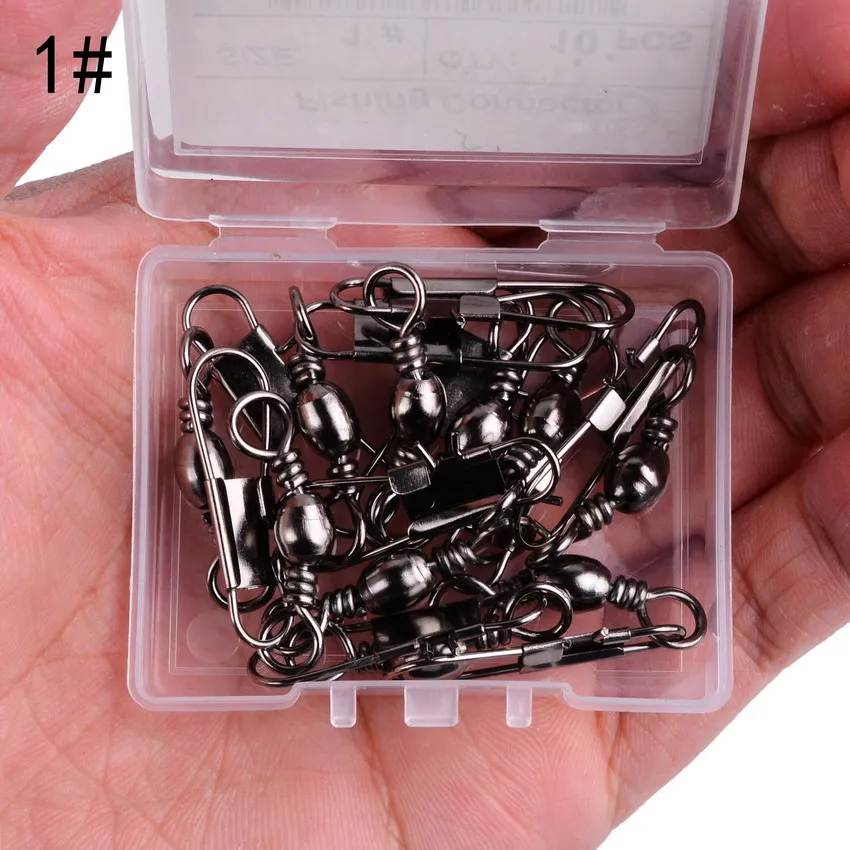 10pc/Box Swivels Stainless Steel Fishing Connector Pin Bearing Rolling Swivel Fishing Hook Lure Connectors Pesca Tackle
10pc/Box Swivels Stainless Steel Fishing Connector Pin Bearing Rolling Swivel Fishing Hook Lure Connectors Pesca Tackle