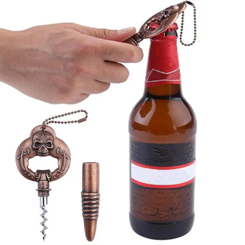 Beer Bottle Opener Creative Wine Bottle Opener Metal Key Charm Vintage Skull Charm Party Door Opener Tool Defence Weapons
Beer Bottle Opener Creative Wine Bottle Opener Metal Key Charm Vintage Skull Charm Party Door Opener Tool Defence Weapons
