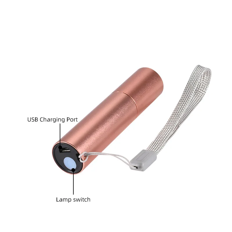 COBA led mini flashlight Q5 torch aluminum alloy flash lamp waterproof built-in battery usb rechargeable 4 modes zoomable light | Лампы и