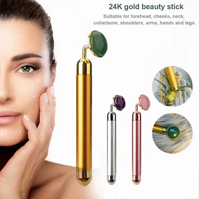 Gold 24K Beauty Metal Rod Massage Roller Slim Face Jade Pusher Face Eye Massager For Women Facial Slimming Care Tool
Gold 24K Beauty Metal Rod Massage Roller Slim Face Jade Pusher Face Eye Massager For Women Facial Slimming Care Tool