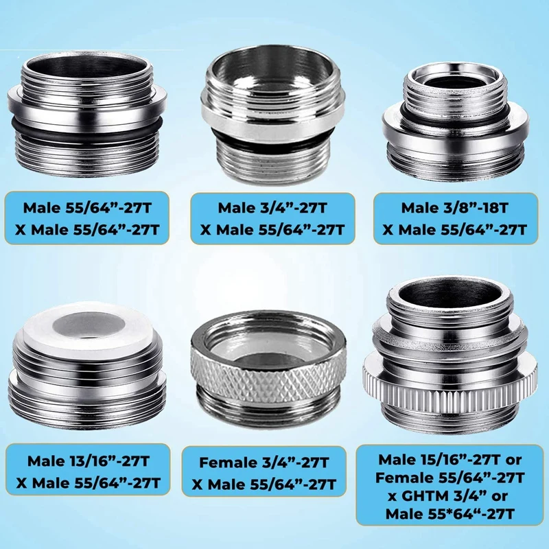 Faucet Adapter Kit-Male Diverter For Sink - Garden Hose Connector- Water Filter- Kitchen | Бытовая техника